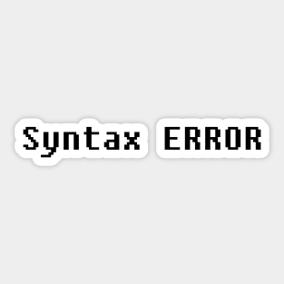 Syntax Error Sticker